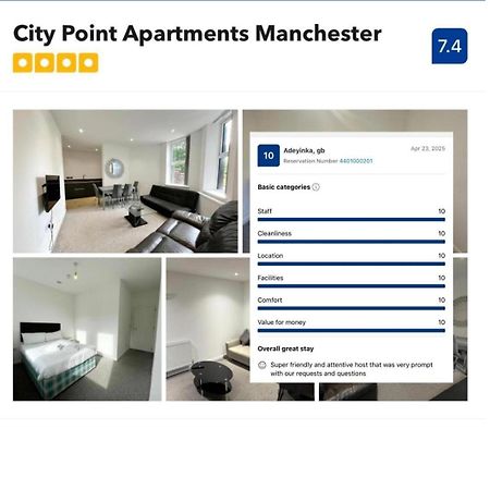 City Point Apartments Manchester Esterno foto